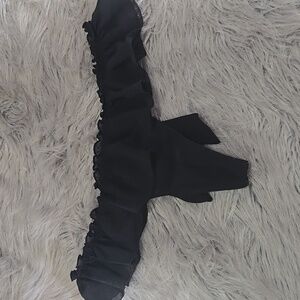 Elegant Black Ruffled Panties